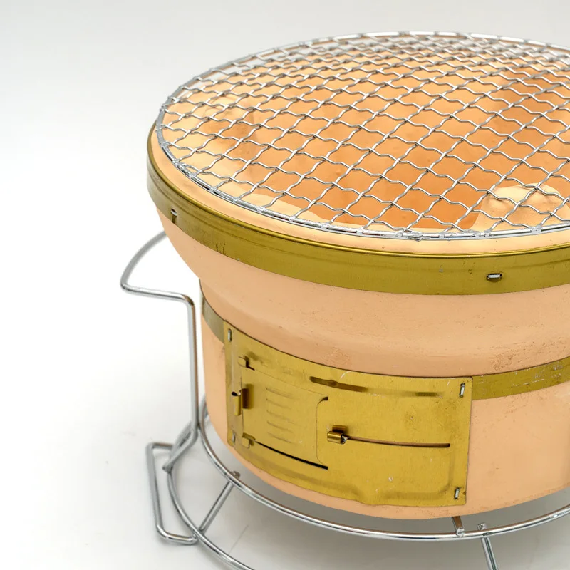 Outdoor Indoor Barbecue Japanese Hibachi Yakitori Stoves Round Tabletop Charcoal Bbq Grills