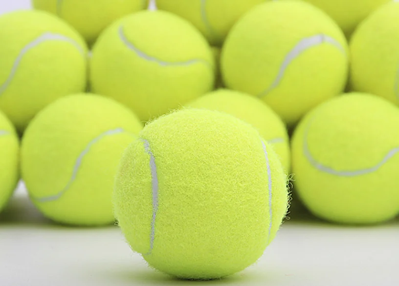 Высококачественные теннисные мячи оптом по заводской цене, тренировочные мячи palla da bola с пользовательским логотипом, Желтые Теннисные Мячи