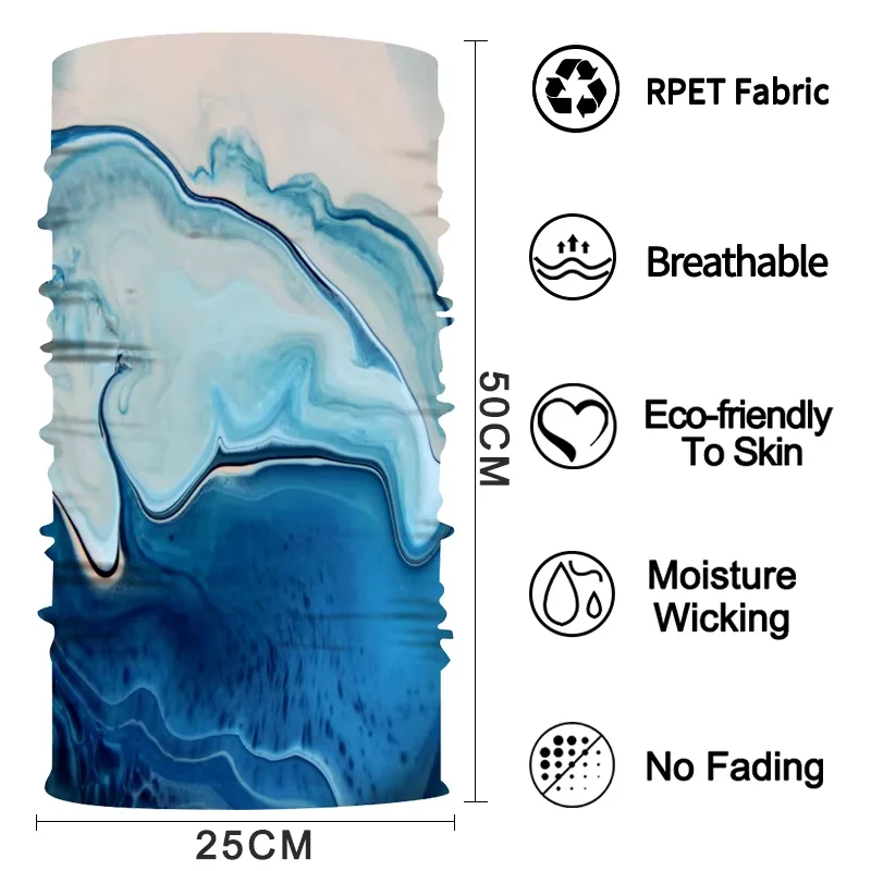 Бесшовный шарф-шарф из трубчатой ткани 130 г/м2