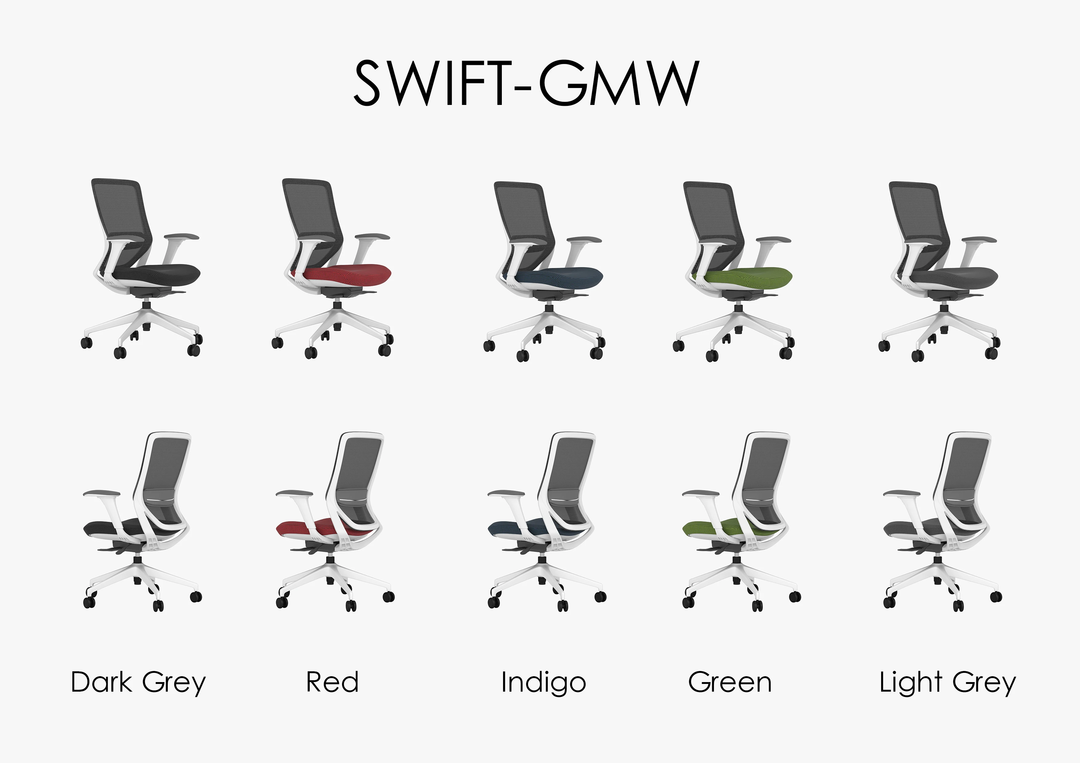 Mesh Chair Office Adjustable Lumbar Support with Armrest details