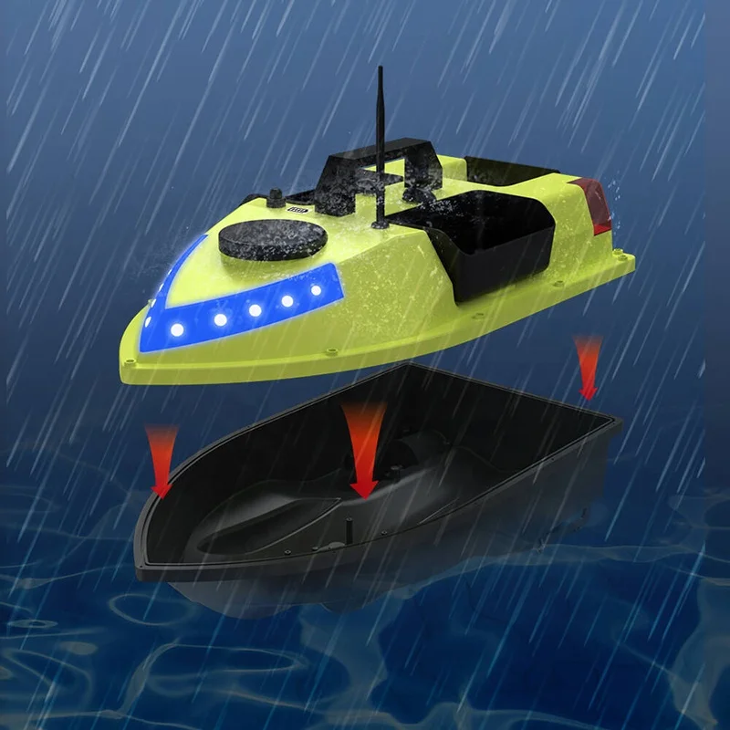 2026 Nouveau V805 Mini Bateau GPS pour la Pêche 24 Points de Positionnement GPS 500m Bateau à Appâts à Double Moteur - 2026 Bateau, bateau RC price
