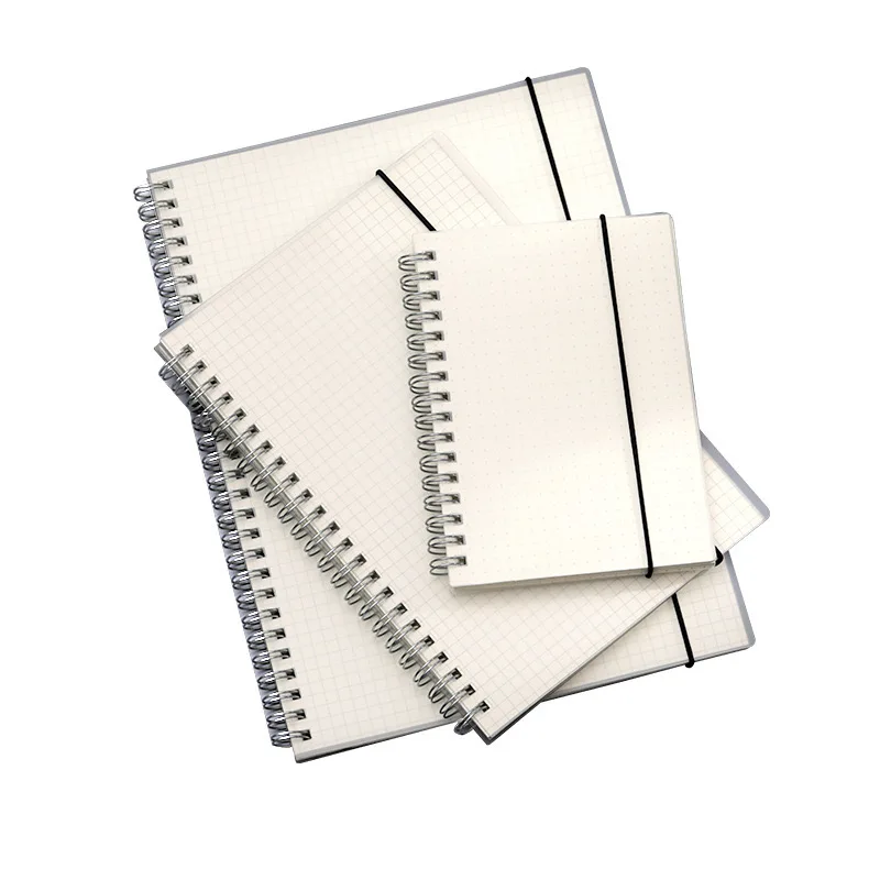 4 Pack B5 A5 A6 Size Dot Grid Spiral Notebook With Thick Paper For
