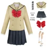 Kita Ikuyo (Top, falda, pajarita, calcetines)