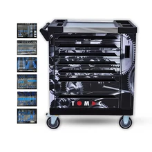 TOMAC Support Customized 202pcs Metal 6 Drawer Colorful stainless steel tool chests and cabinets garage With Hand Tools