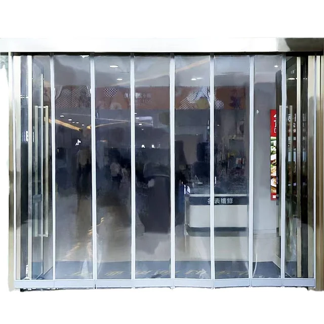 Best Raw Materials Auto Close Door Plastic Strip Finished 2mm Transparent Pvc Protective Magnetic Door Curtain