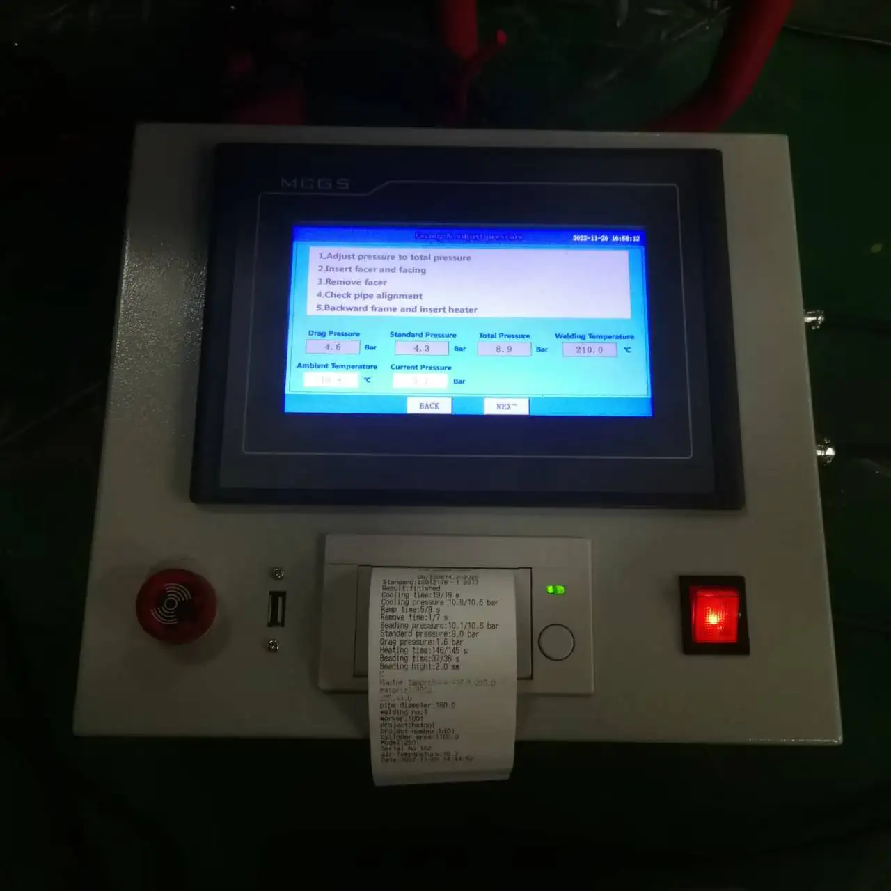 Automatic Portable Data Logger for HDPE Pipe Butt Fusion Welding Machine New Condition