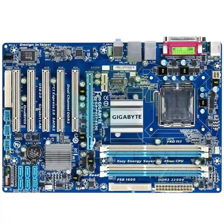 GA-P45T-ES3G Desktop Motherboard P45 Socket LGA 775 for Core Pentium  Celeron DDR3 16G ATX Original Used