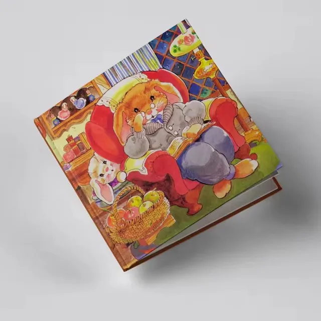 Custom Children Board Book Printing On Demand Cardboard Baby Book Hard Cover Children's Cardboard Book Print