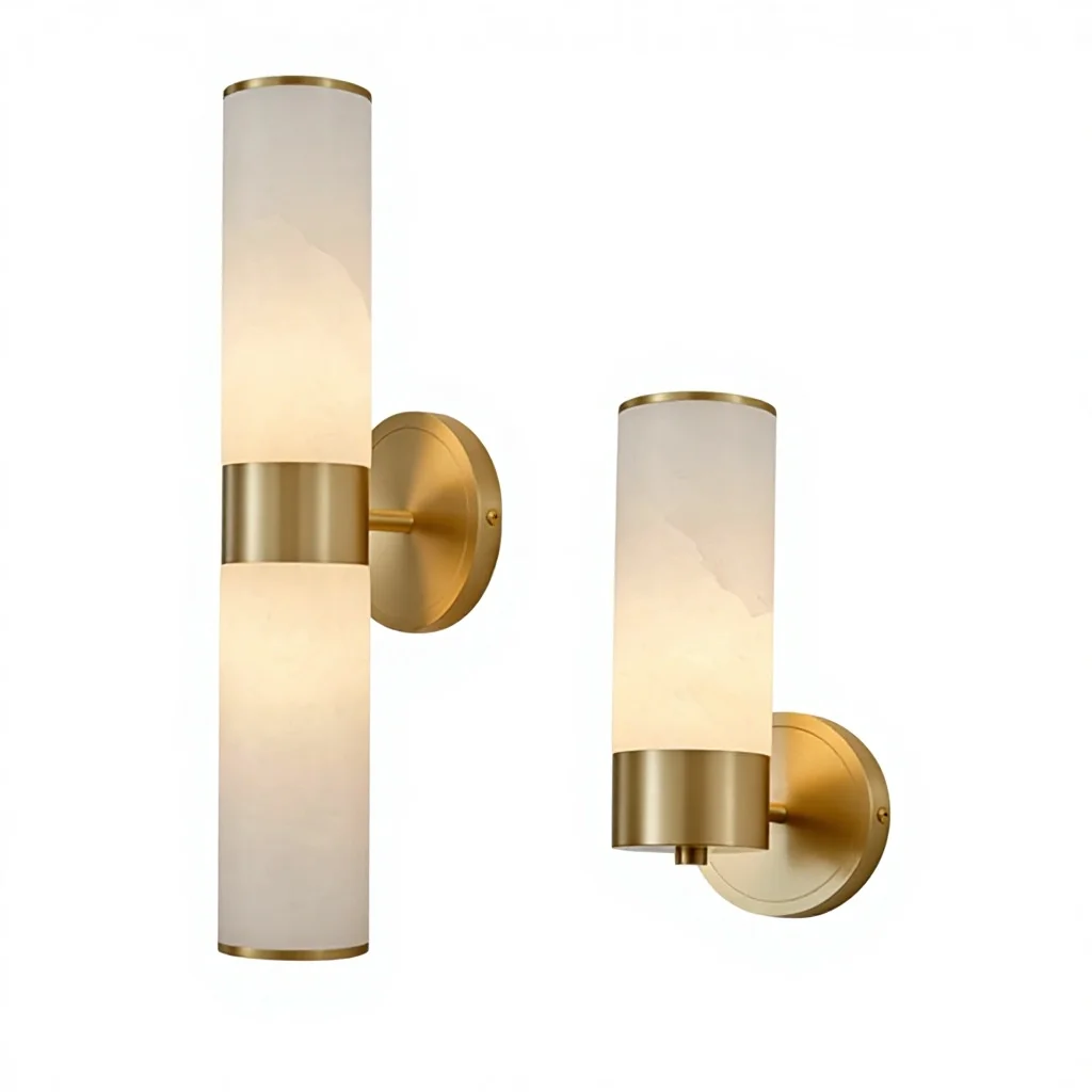 New Chinese Style All-Copper Wall Lamp 3000K Warm Light for Living Room Bedroom Bedside Luxury Hotel Guest Room Corridor