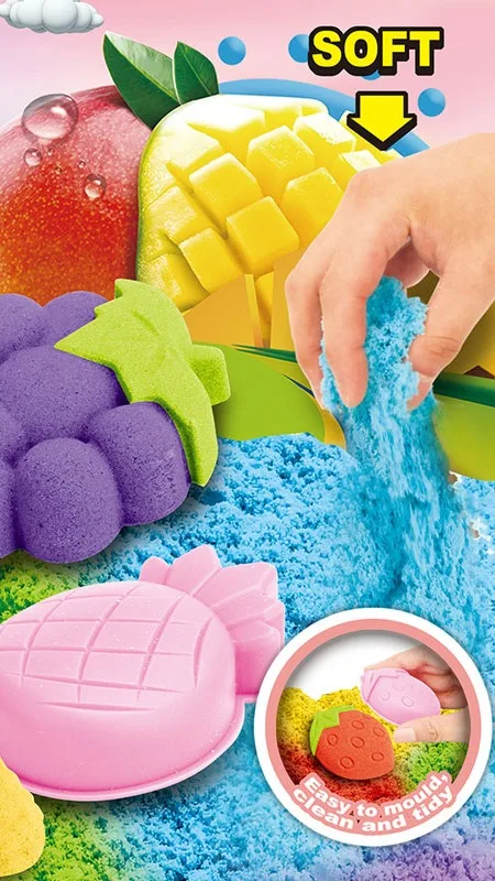 Magic Diy Space Toy Sand Kinetic Soft Clay Sand Set For Kids Children ...