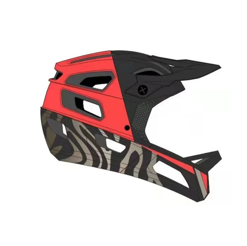 Yoloon New Launched Bike Helmet Full Face Unique Design Mtb Helmet Full