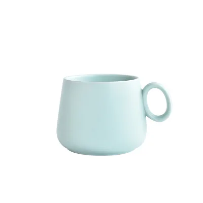 New Arrival Nordic Style Macaron Creative Big Capacity Coffee Ceramic Cup With Handle