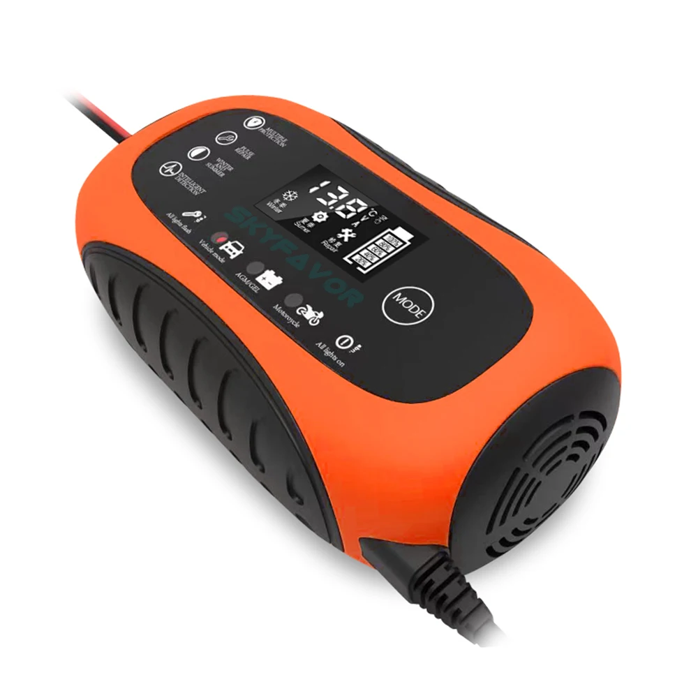 Professional Pulse Repair Car Battery Charger 12v 8a Fast Lead Acid Maintenancefree Dry Water