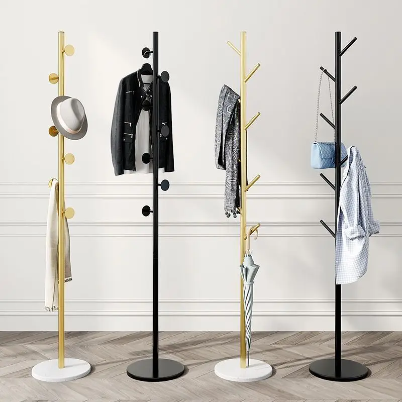 Luxury Hanger Floor Metal Coat Rack Houseware Standing Clothes And Hat ...