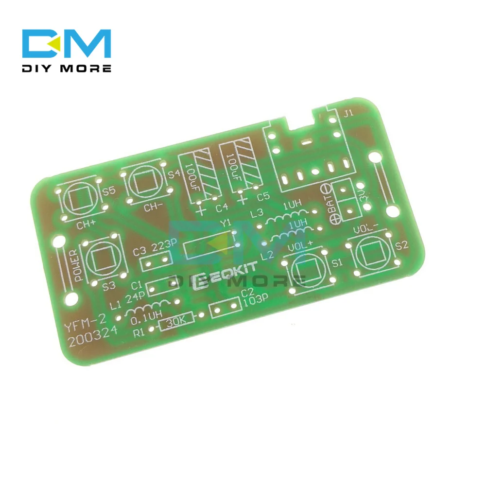 DIYキットFMステレオラジオ受信機モジュール調整可能76-108MHzワイヤレス受信機DIY電子生産トレーニング溶接スキル