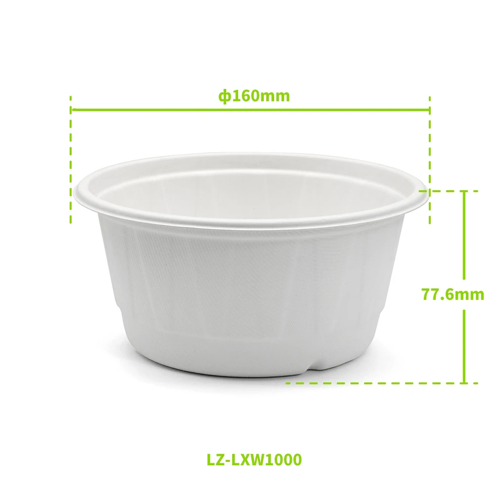 12oz 24oz 32 oz Sugarcane Bagasse Biodegradable Disposable Compostable ...