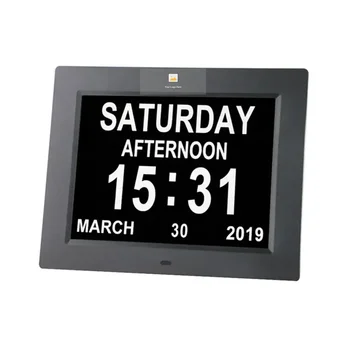 Digital Wall Clock Large Display Desktop Digital Plastic Clock Calendar