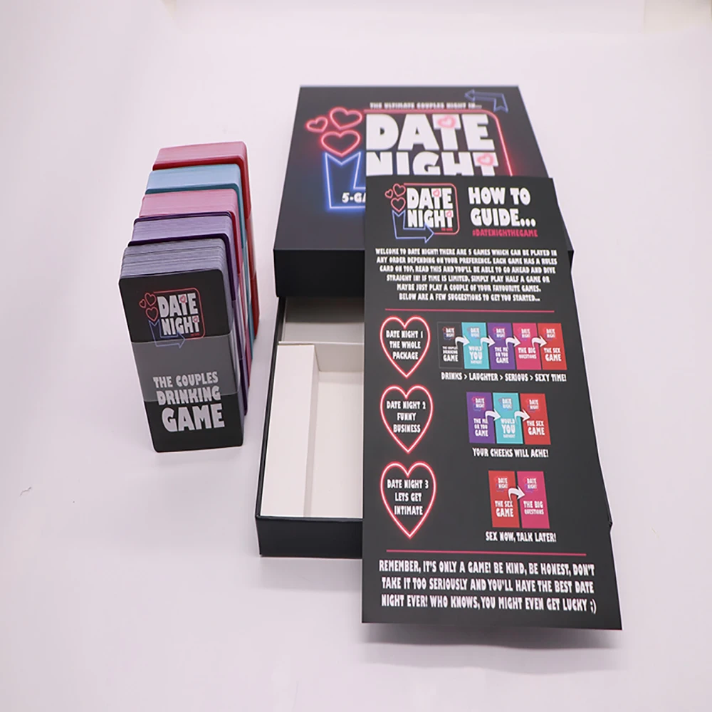 Custom Top Quality Drinking Love Manufactures Custom Printing Sleeves Trading Playing Card