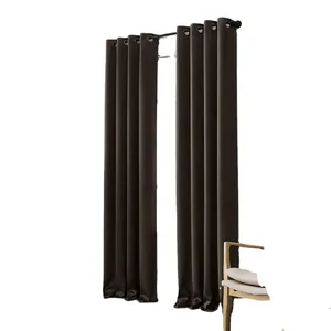 Plain Solid Color Blackout Hotel Curtains and Drapes Curtain for Hotel