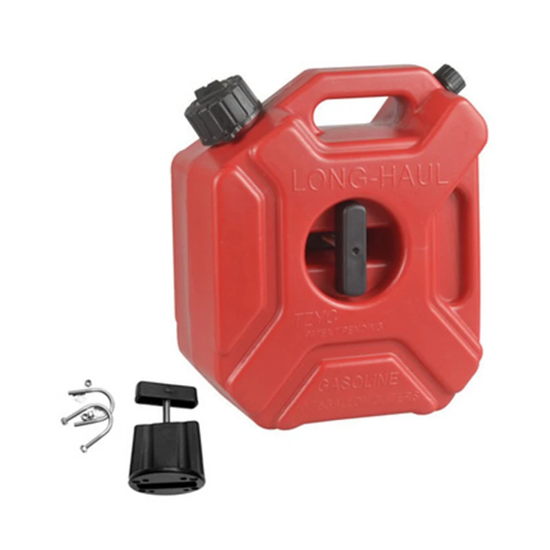 Off-Road Motorcycle HDPE Petrol Oil Jerry Cans 5L with Mount Bracket Plastic Exterior Accessories