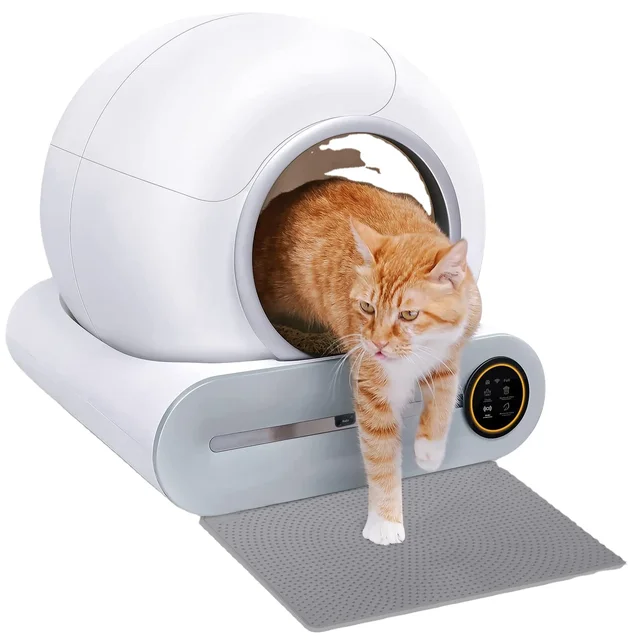 2023 Cat Litter Automatic Box Self-cleaning  with Sand control pad Automatic App luxury petkit
