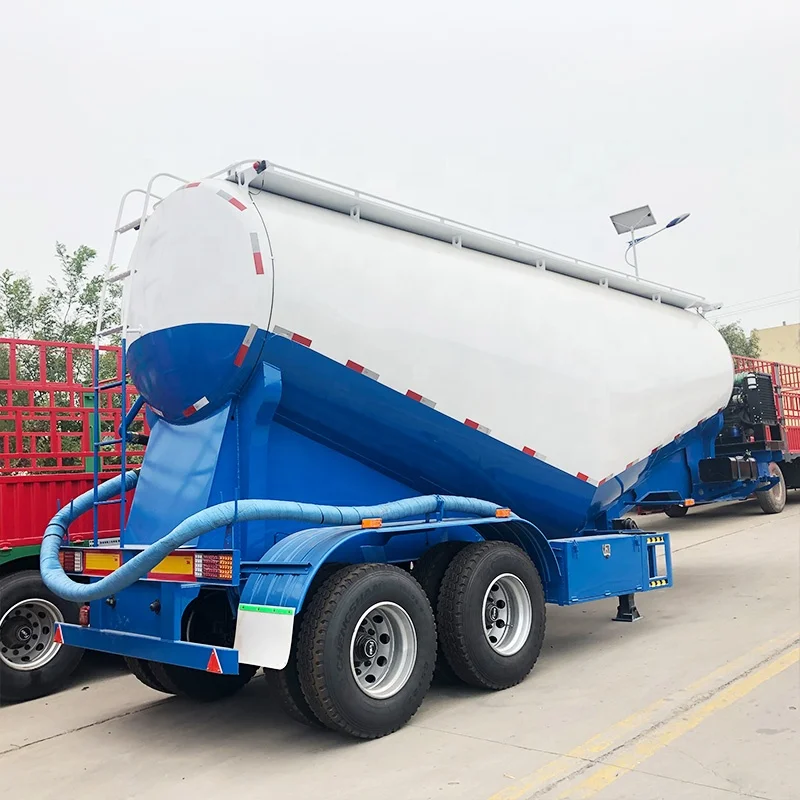 2 Axle 30t Bulk Cement Silo Truck Powder Material Tanker Semi Trailer for Sale Malaysia