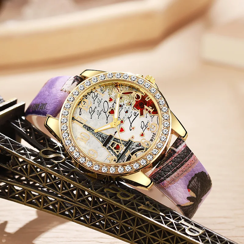 Lavishly Paris Luxury Women\'s Analog Quartz Crystal Wrist Watch Bracelet. Lavishly Paris Luxury Women main image 4