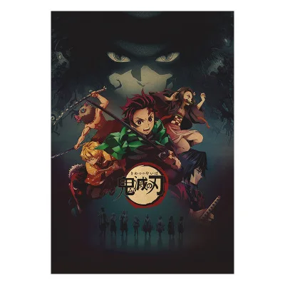 13 Styles Demon Slayer Kimetsu No Yaiba Manga Anime Placard Retro Kraft Paper Anime Poster Buy Poster 3d Wall Poster Anime Paper Poster Product On Alibaba Com