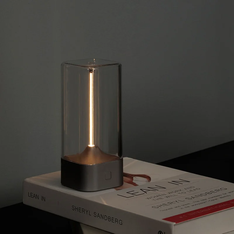 A6 Cross-Border LED Night Light Quantum Magnetic Battery Operated Curved Line Design Indoor Bedroom Bedside Lamp Touch Creative