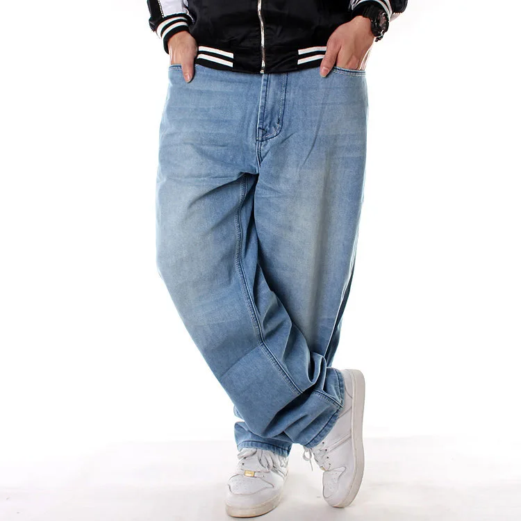 Wholesale 2021 Men's Baggy Jeans Classic Loose Hip Hop Pants