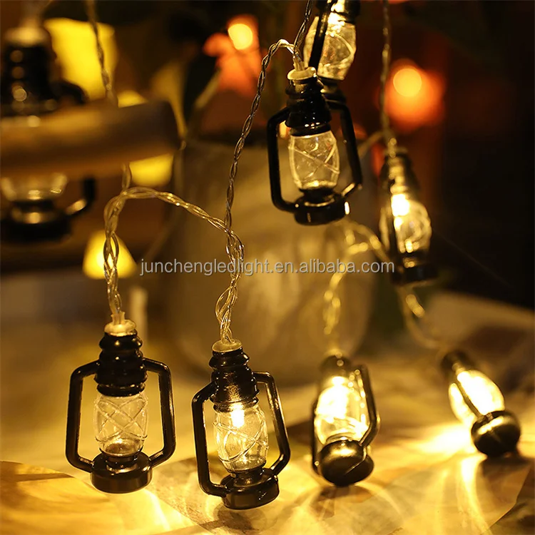 Led Fairy Lights Retro Kerosene Lamp