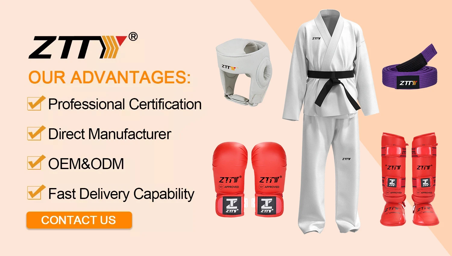 Custom Logo Boxing Gloves Karate Mitts Factory Price Wkf Karate Gloves