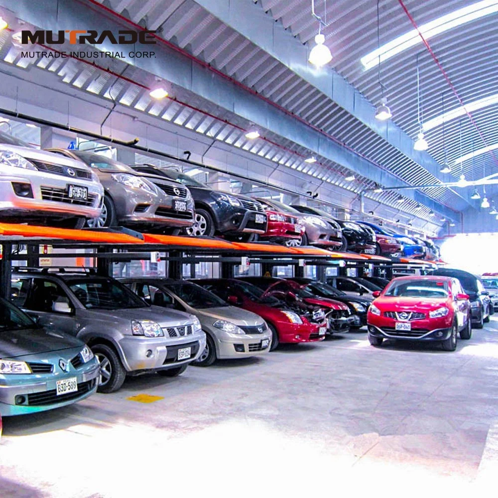 2300kg 2 Post Vertical Car Stacker Parking System Simple Car Parking Lift