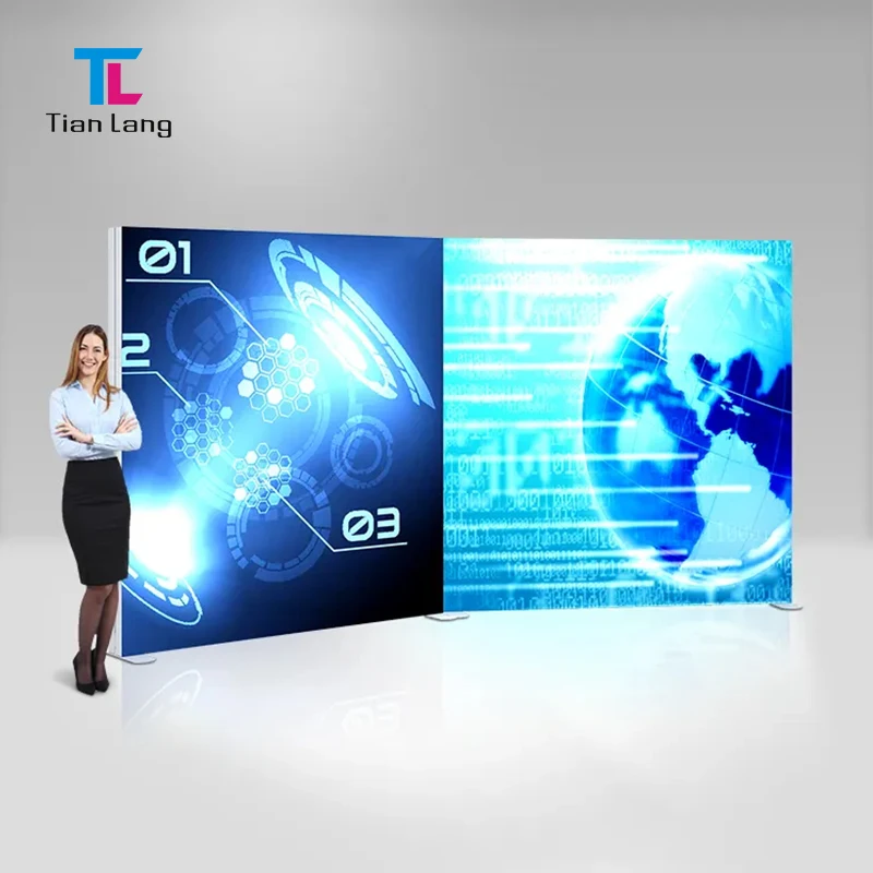 TianLang თან Gaussian ის გამოყენებით ხელი შეუწყვიტეთ და ჩვენი სამუშაო სტანდი დიზაინი მოდულარული ტრეიდ შოუ სტანდი LED სვეტის კასეტი სვეტის კასეტი