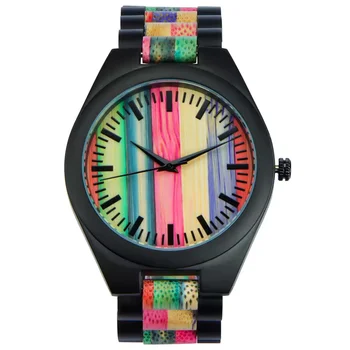 Fast Delivery Japan Movement Classic Wholesale Art Design Box Custom Order Design Watch Oem Luxury Wooden Wrist Watch