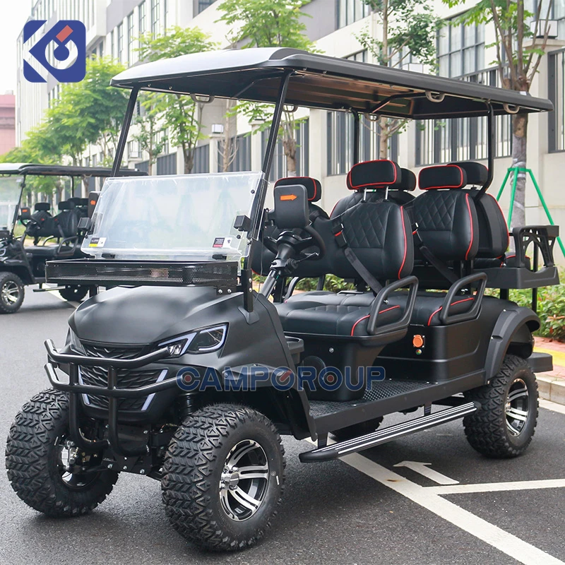 CAMP Fast Shipping Custom Golf Carts 6 Seater Electric Golf Carts Cheap Prices Sightseeing Buggy Car for Sale
