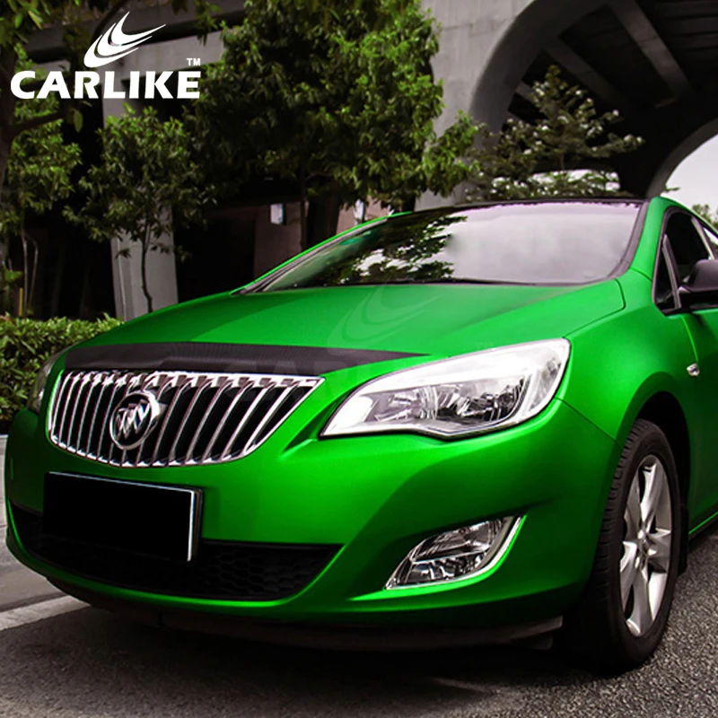 CARLIKE CL-CM-02 хром матовый зеленый воздух Бесплатная украшение автомобиля виниловая