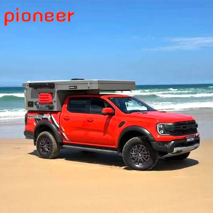 Customizable Mini Caravan Off-Road Travel Trailer USA Standard RV Camper Pick-Up for Outdoor Camping Touring Car