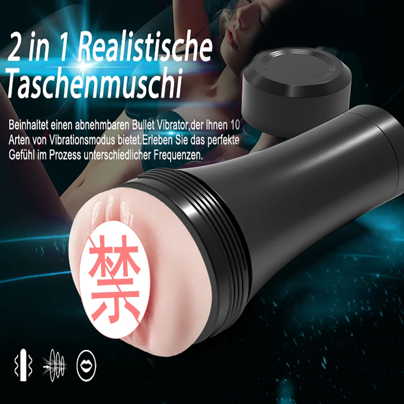 Automatic TPE Soft Rubber Vibration Male Masturbation Cup Electric Aircraft for Vagina Sex