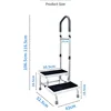 503B Double-Layer Step Bench with Armrests
