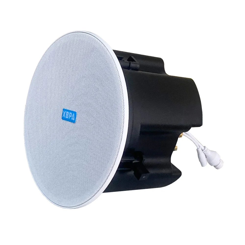 IP Network Audio SIP/IP/POE RJ45 Ceiling Speakers Installed in School Hotel Shopping Mall Hospital Building