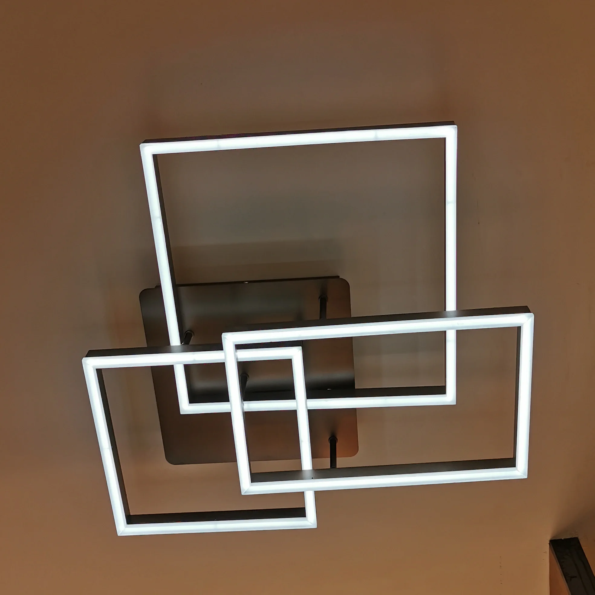 
 Большая роскошная креативная декоративная акриловая потолочная лампа в стиле арт-деко для ресторана, домашнее регулируемое изменение цвета  