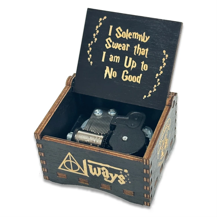Wholesale Mini Wooden Wind up Musical Box Automatic Music Box for Birthday Gift