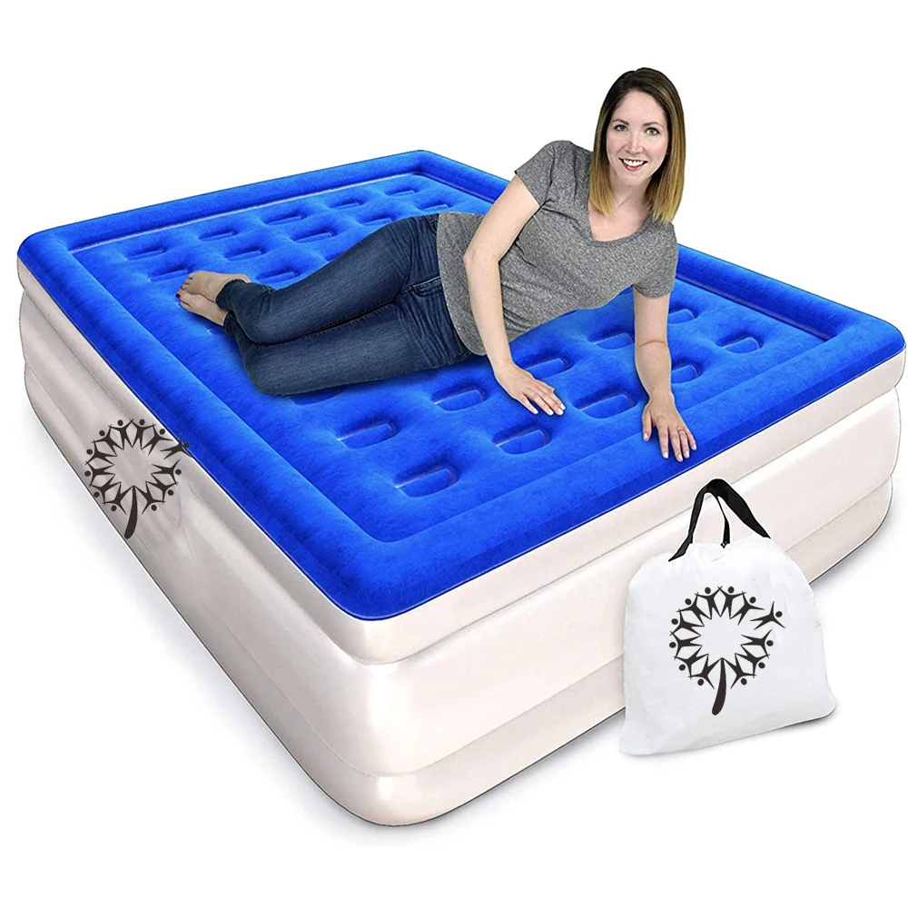 Electric Airbed With Built In Pump Fast Inflation Camping Carry Bag Air