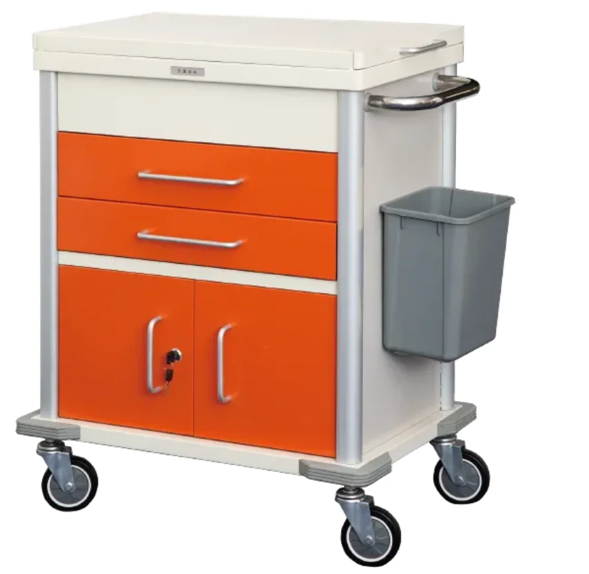 Top Level Factory Price ABS Medical Trolley Hospital Furniture
