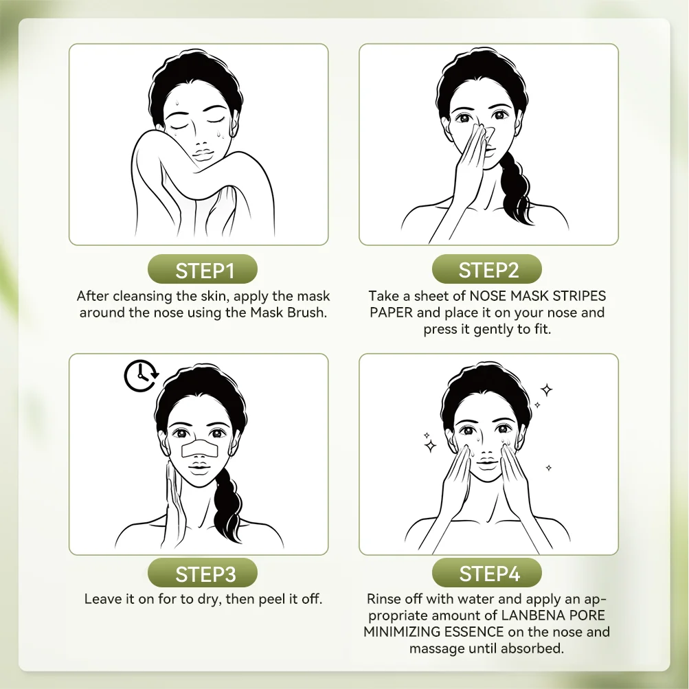 Lanbena Hot Sales Clean Black Head Remove Organic Nose Mask Acne Nose Mask Remove Strips Pore Strip supplier