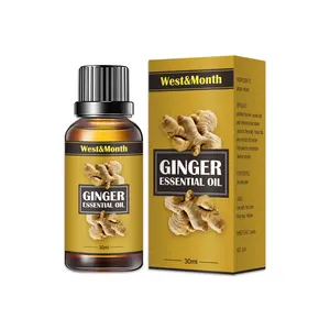 West&Month Natural Ginger Oil Plant Essential Oil Body Slimming Oils
