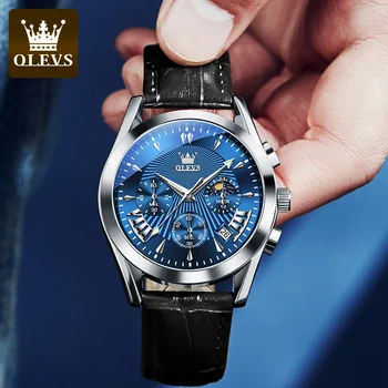 OLEVS 2876 New Factory OEM Customize private label luxury Quartz Men Hot Sale Watches Men Wrist Wristwatches men quartz watch