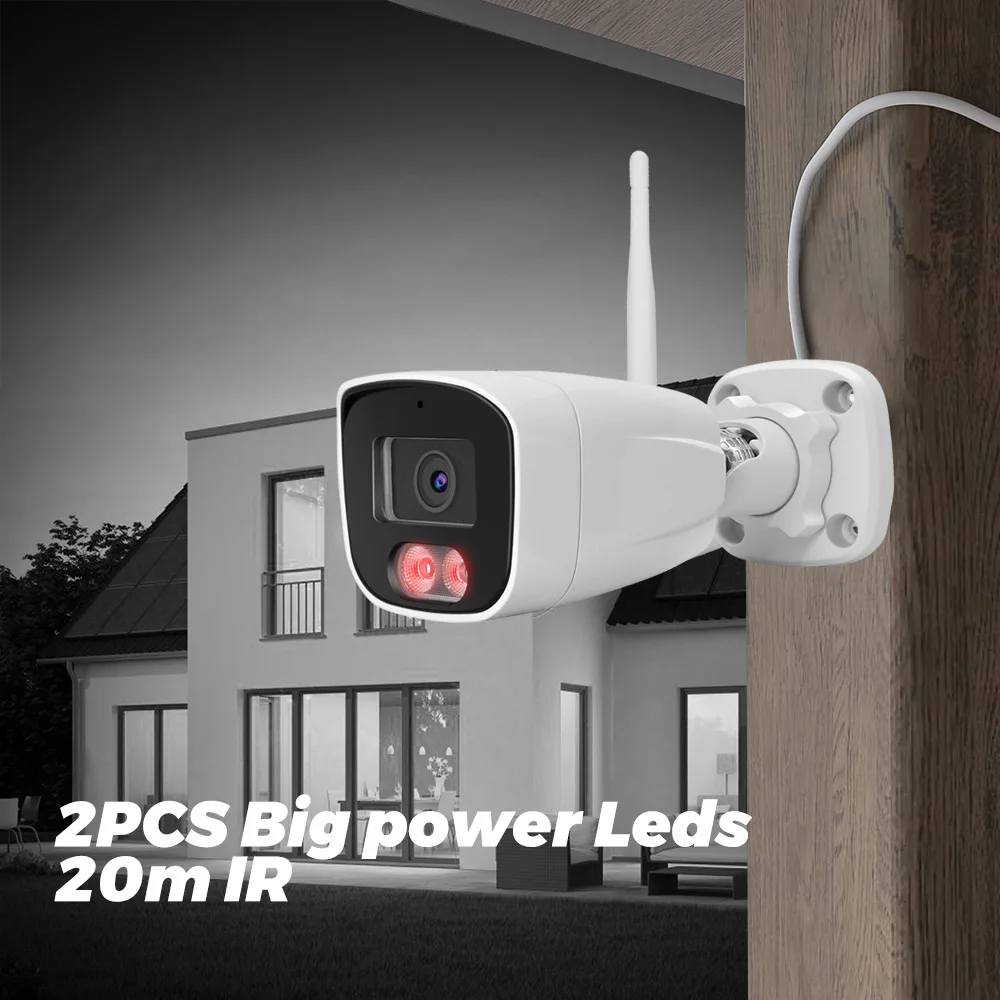 5MP Built in Mic IP66 Wireless IP CCTV Camera HD Metal Housing Indoor Outdoor  Bullet Wifi  Network Surveillance Camera