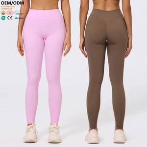XW-XTCK420 Custom Gym Clothing Butt Lifting Activewear Stretchy Comfortable Elastic Waist Leggings for Women High Quality